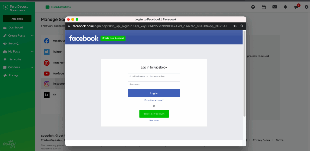 Login instagram