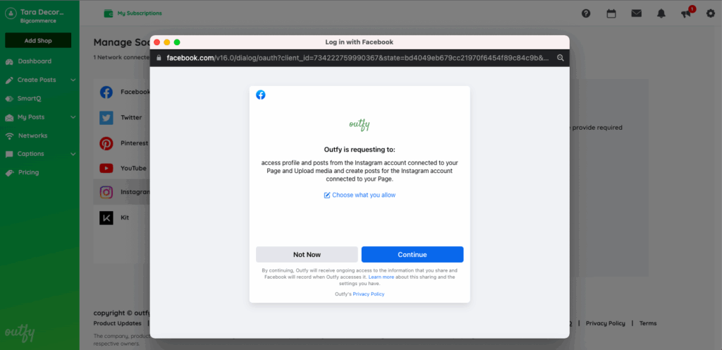 Allow permissions