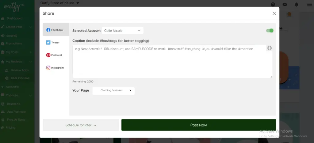 Share Review Post