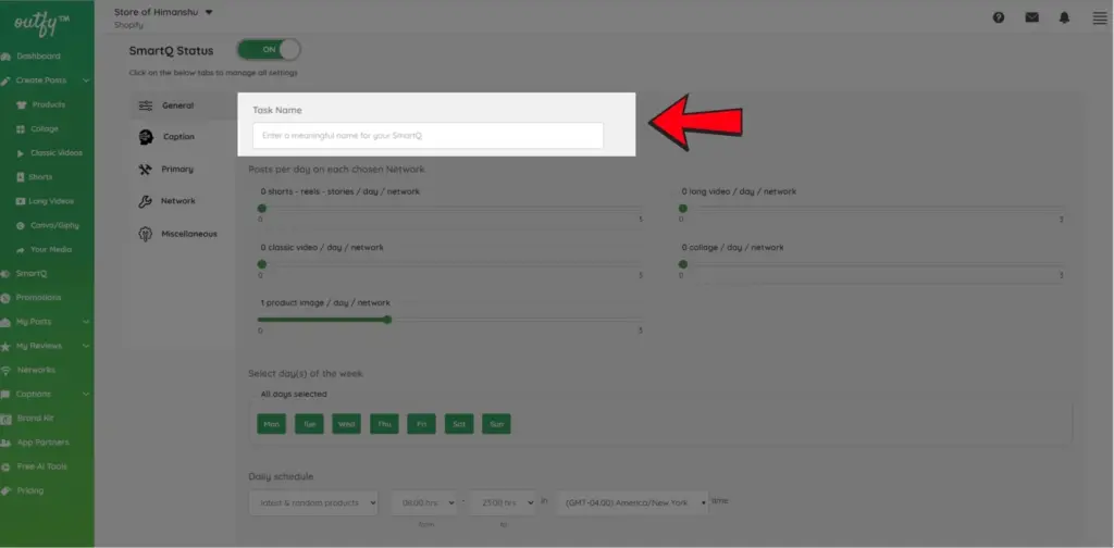 Task name - Product Image SmartQ
