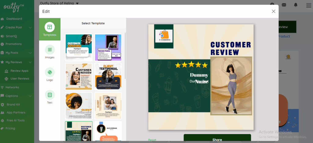 Edit the review post