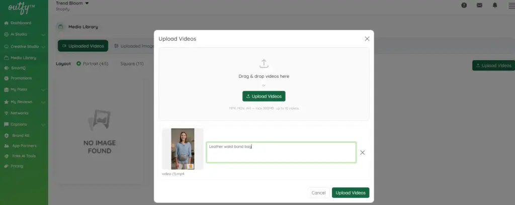 Uploading video