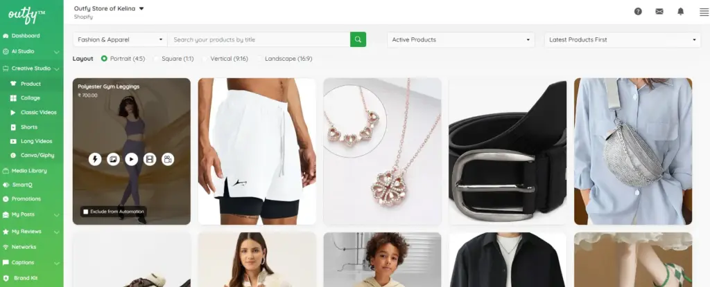product selection