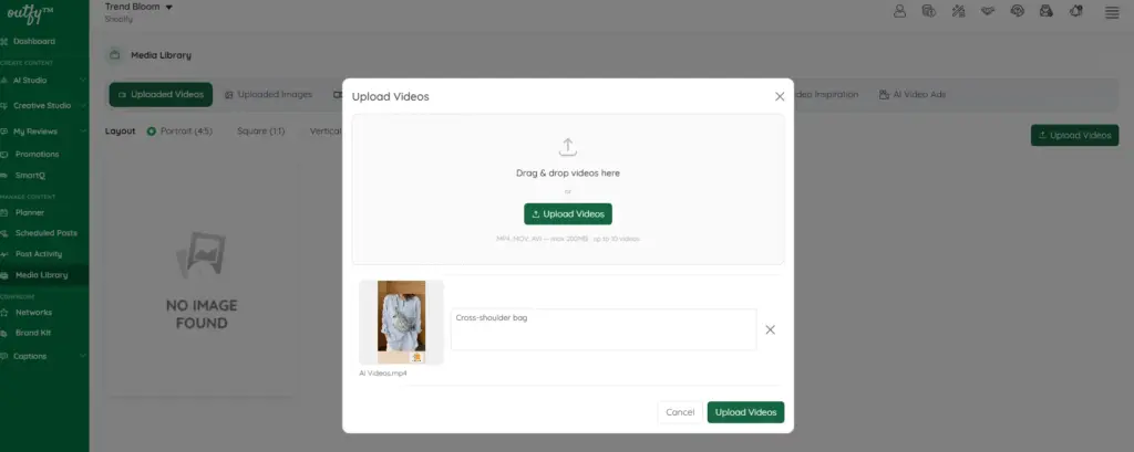 Upload video