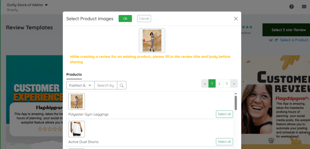 select product