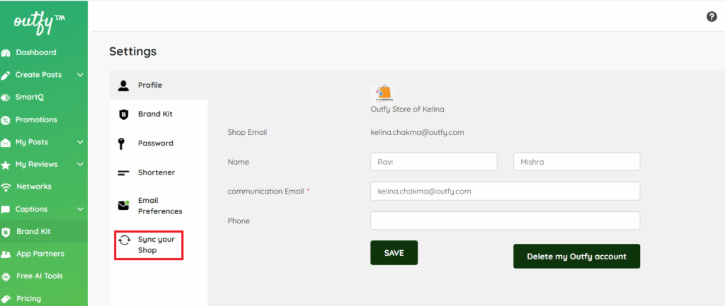 Sync your shop