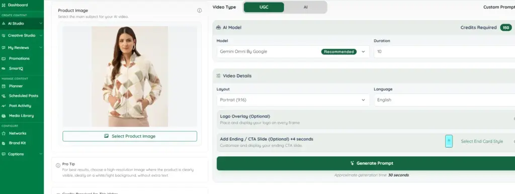 UGC videos detail