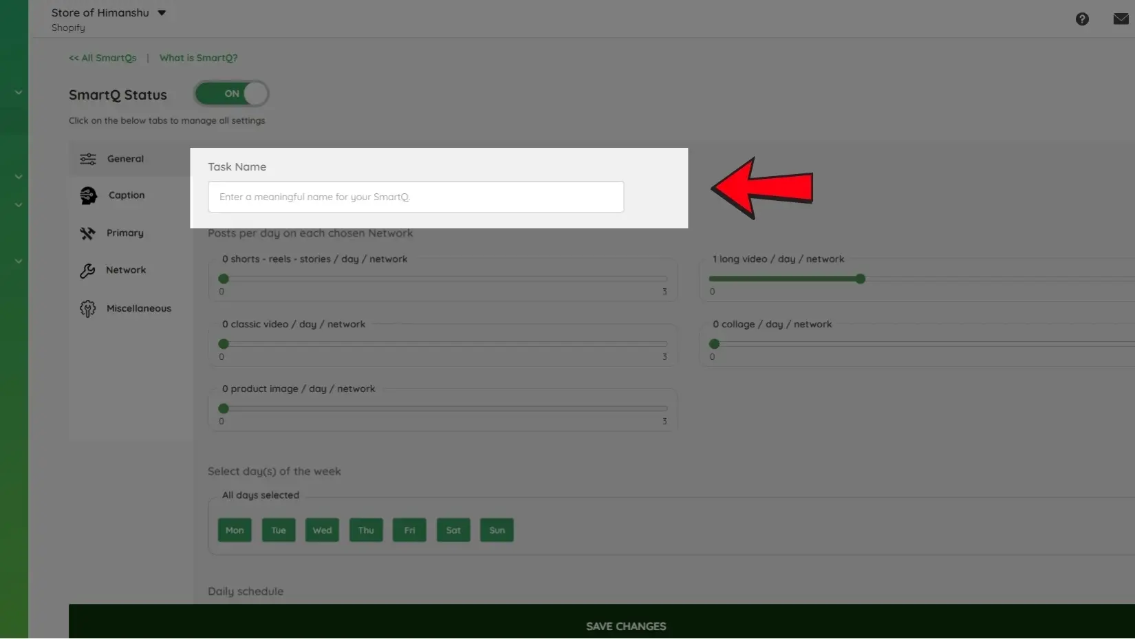 Task Name - Long Videos SmartQ
