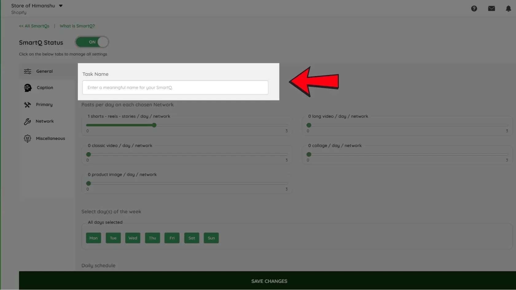 Task Name -Short Video SmartQ