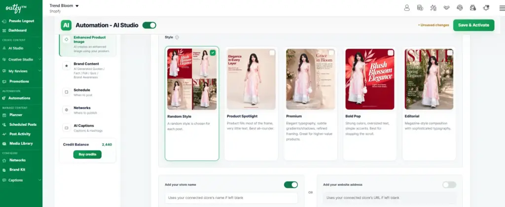 Choose an Image style