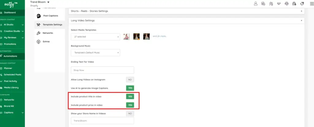 Product title and price