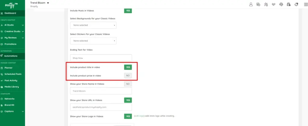 Product title and price