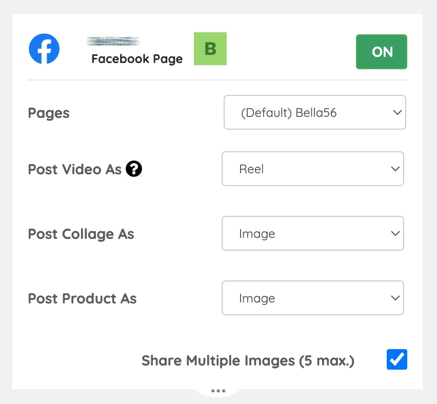 Facebook settings