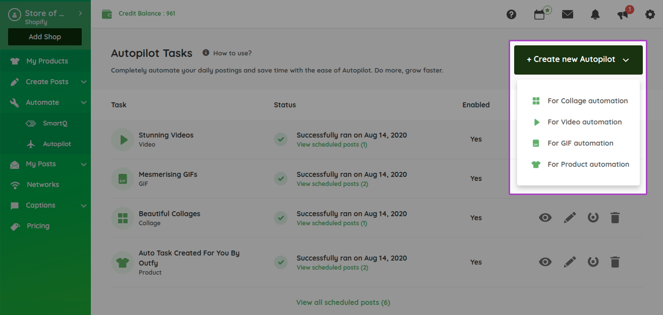 Guides Autopilot Outfy